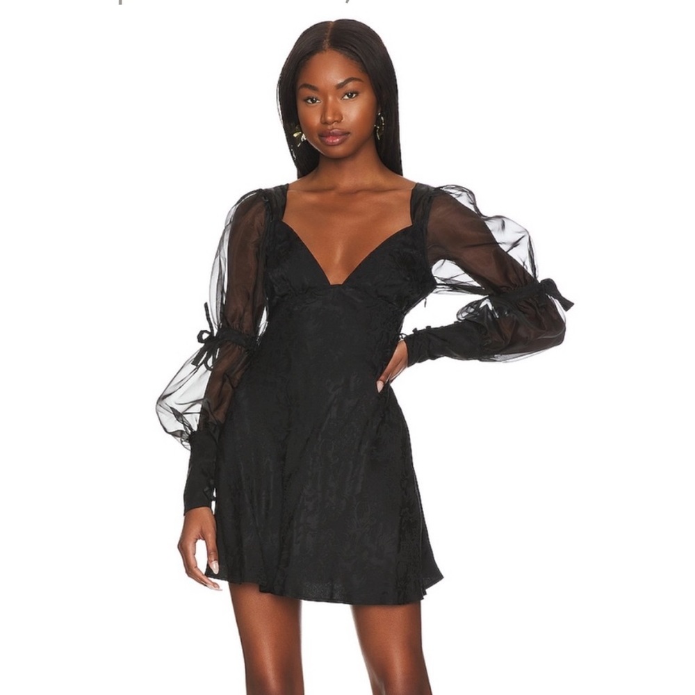 For Love & Lemons‎ Gabrielle Puff Sleeve Dress